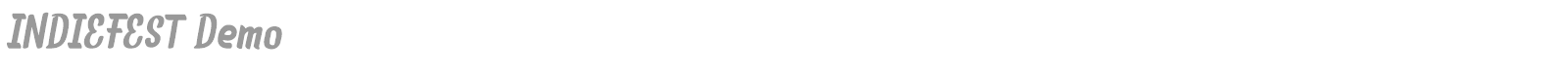 Indiefest font preview